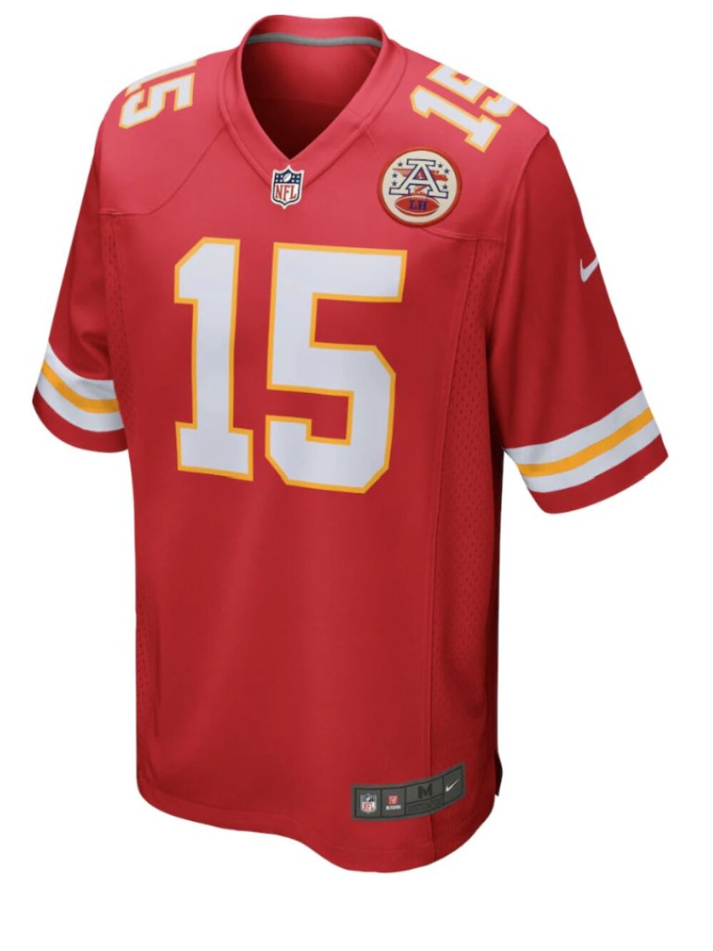 Nike Patrick Mahomes #15 Kansas City Chiefs Red NFL Game Jersey Size Small